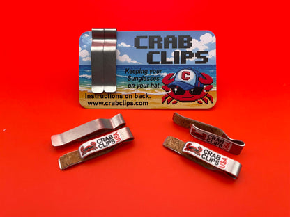 3-Pack Crab Clips - Stainless Steel with Cork Padding - Recommended for Metal Framed Glasses (Copy)