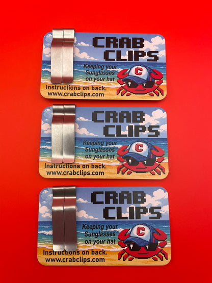 3-Pack Crab Clips - Stainless Steel