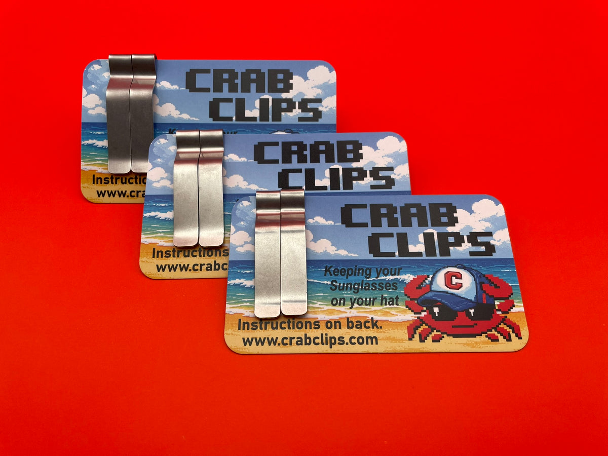 3-Pack Crab Clips - Stainless Steel