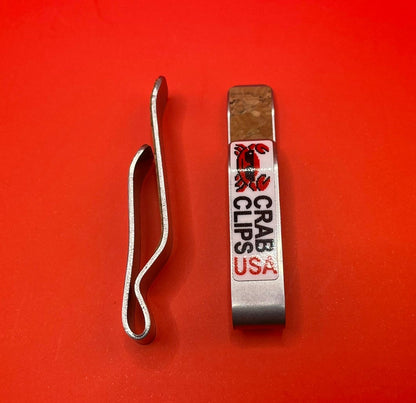 Crab Clips - Stainless Steel with Cork Padding - Recommended for Metal Framed Glasses