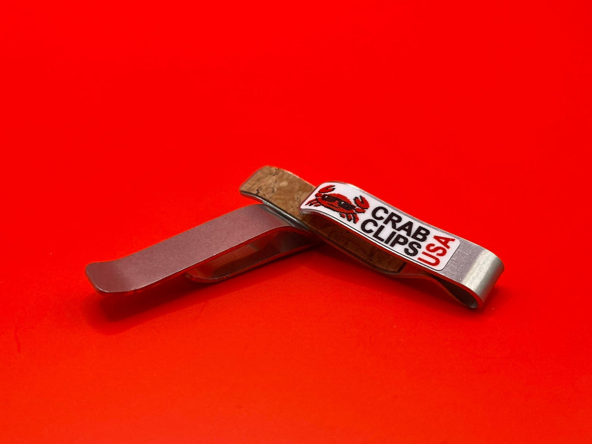 Crab Clips - Stainless Steel with Cork Padding - Recommended for Metal Framed Glasses