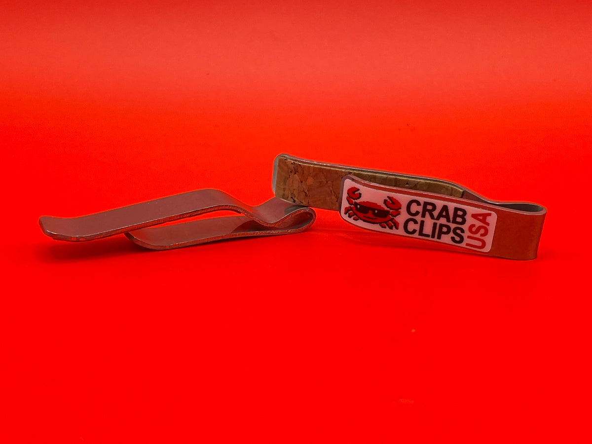 Crab Clips - Stainless Steel with Cork Padding - Recommended for Metal Framed Glasses